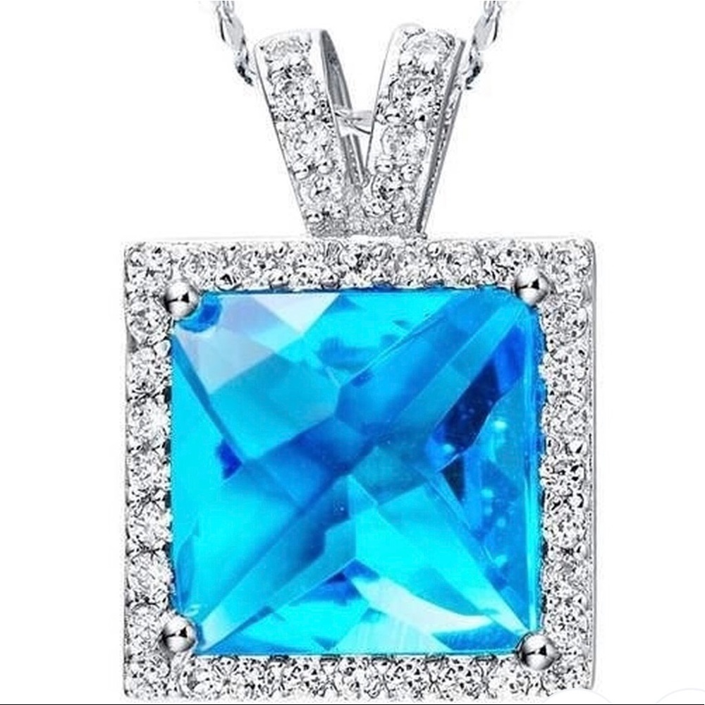 Natural Light Blue Sapphire Small Pendant only